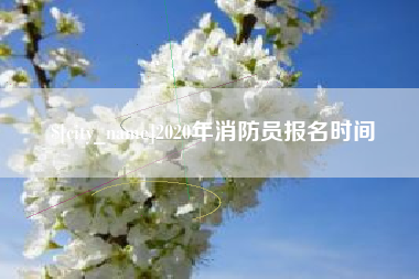 固安2020年消防员报名时间