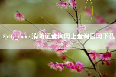 固安消防证查询网上查询官网下载