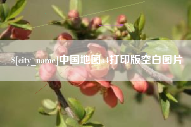 固安中国地图a4打印版空白图片