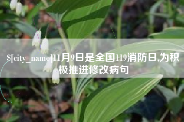 固安11月9日是全国119消防日,为积极推进修改病句