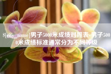 固安男子5000米成绩对照表-男子5000米成绩标准通常分为不同等级