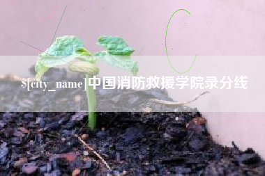 固安中国消防救援学院录分线