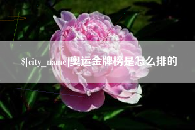 固安奥运金牌榜是怎么排的