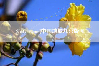 固安中国地域九宫版图