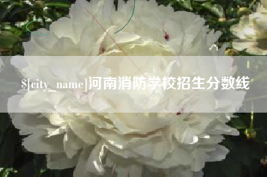 固安河南消防学校招生分数线