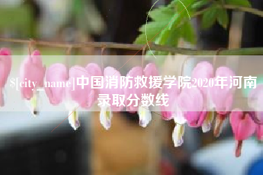 固安中国消防救援学院2020年河南录取分数线
