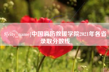 固安中国消防救援学院2021年各省录取分数线