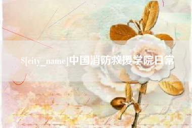 固安中国消防救援学院日常