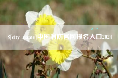 固安中国消防官网报名入口2024