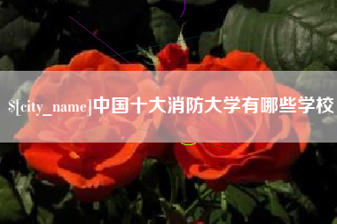 固安中国十大消防大学有哪些学校