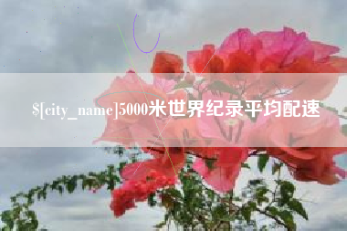 固安5000米世界纪录平均配速
