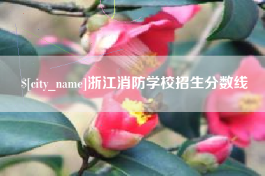 固安浙江消防学校招生分数线