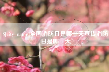 固安全国消防日是哪一天宣传消防日是哪一天