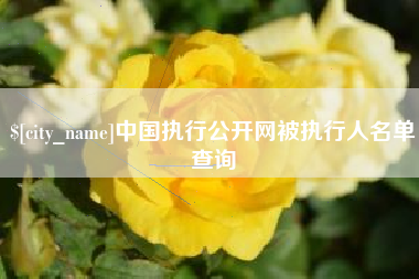 固安中国执行公开网被执行人名单查询
