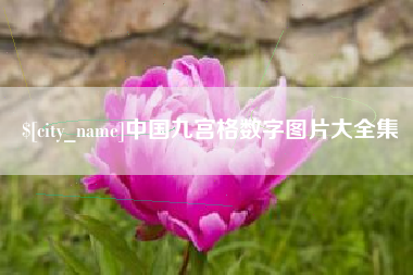 固安中国九宫格数字图片大全集