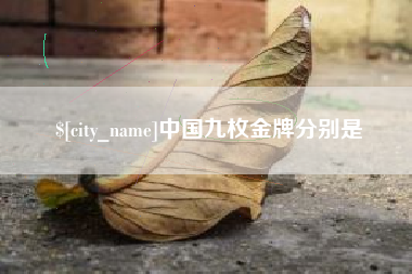 固安中国九枚金牌分别是