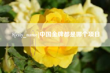 固安中国金牌都是哪个项目