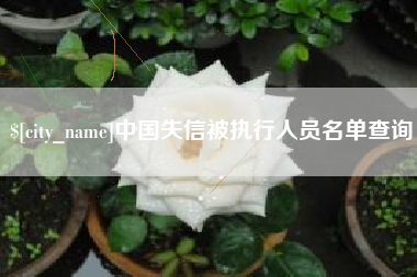固安中国失信被执行人员名单查询