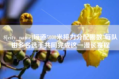 固安短道5000米接力分配圈数-每队由多名选手共同完成这一漫长赛程