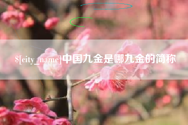 固安中国九金是哪九金的简称