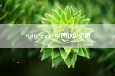 固安中国19块金牌