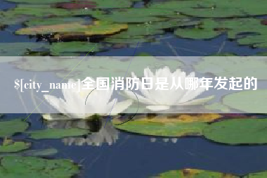 固安全国消防日是从哪年发起的