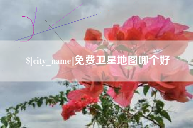 固安免费卫星地图哪个好