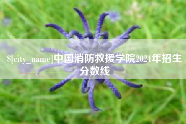 固安中国消防救援学院2024年招生分数线