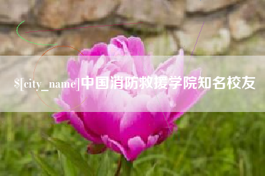 固安中国消防救援学院知名校友