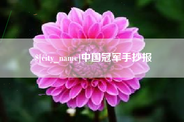固安中国冠军手抄报