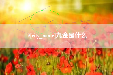 固安九金是什么
