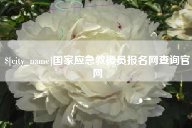 固安国家应急救援员报名网查询官网