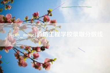 固安消防工程学校录取分数线