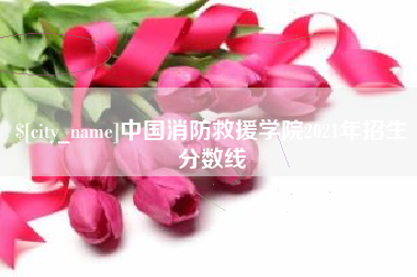 固安中国消防救援学院2021年招生分数线