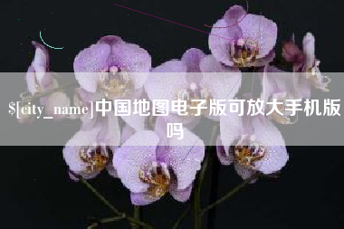 固安中国地图电子版可放大手机版吗