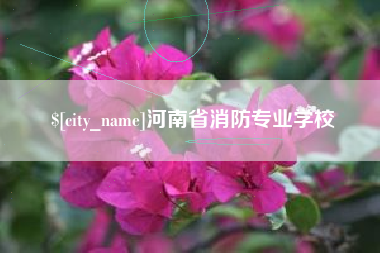 固安河南省消防专业学校