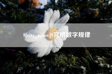 固安9宫格数字规律