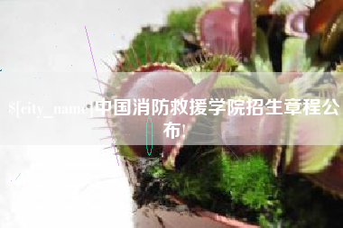 固安中国消防救援学院招生章程公布!