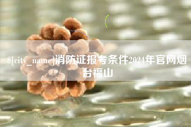 固安消防证报考条件2024年官网烟台福山